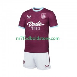 Trøje Burnley Børn Hjemmebane Fodboldsæt 2025-2026 Kortærmet