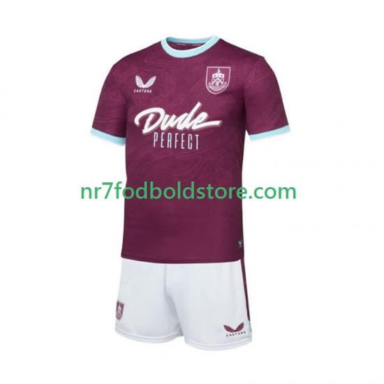 Trøje Burnley Børn Hjemmebane Fodboldsæt 2025-2026 Kortærmet