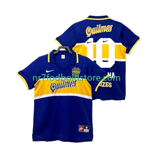 CA Boca Juniors Trøje MARADONA 10 1997 Retro Mænd Hjemmebane Fodboldsæt 1998 Kortærmet