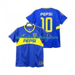 CA Boca Juniors Trøje PEPSI 10 2003 Retro Mænd Hjemmebane Fodboldsæt 2004 Kortærmet