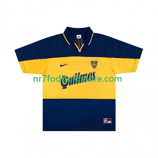 CA Boca Juniors Trøje 2000 Retro Mænd Hjemmebane Fodboldsæt 1999 Kortærmet