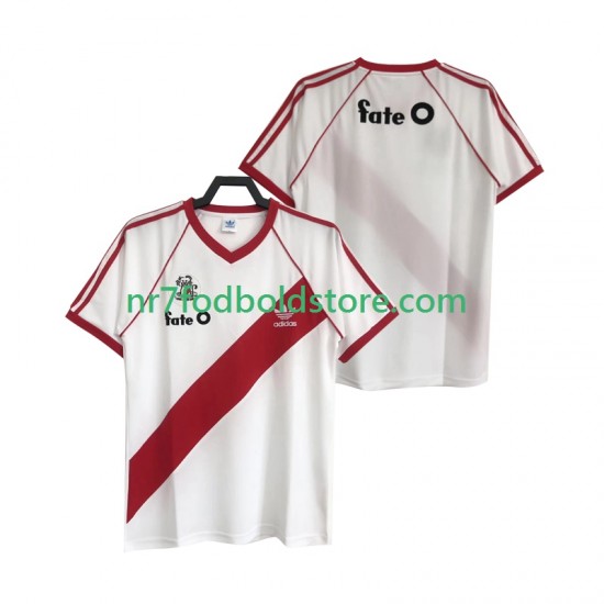 CA River Plate Trøje 1986 Retro Mænd Hjemmebane Fodboldsæt Kortærmet