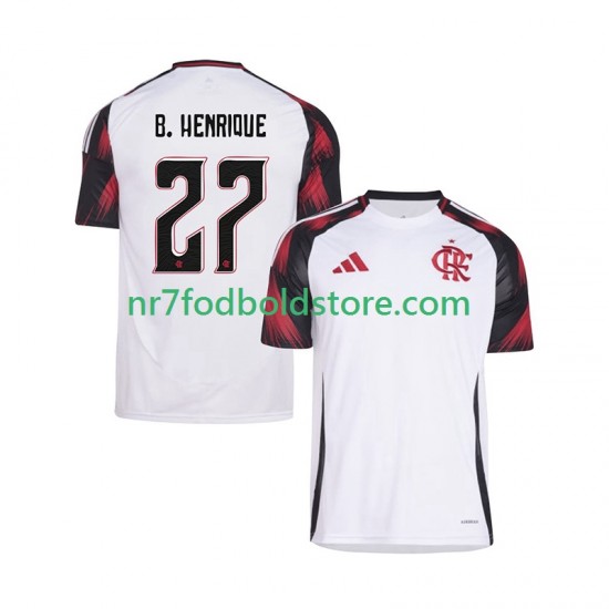CR Flamengo Trøje Bruno Henrique 27 Mænd Udebane Fodboldsæt 2025-2026 Kortærmet
