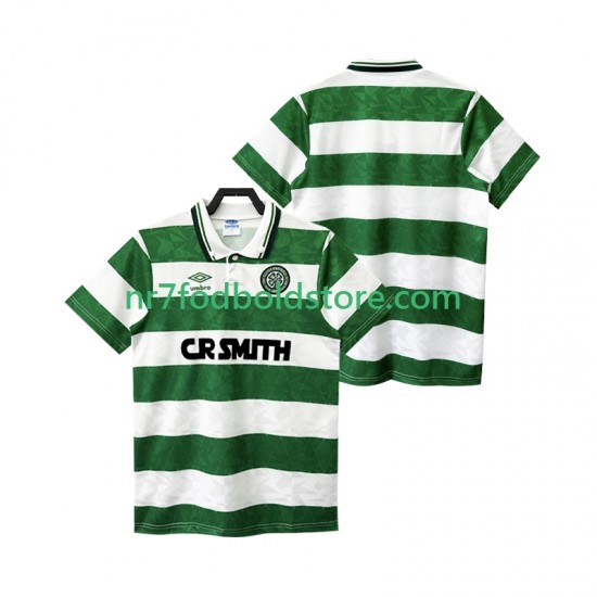 Celtic Trøje FC 1989 1990 Retro Mænd 3. Valg Fodboldsæt Kortærmet