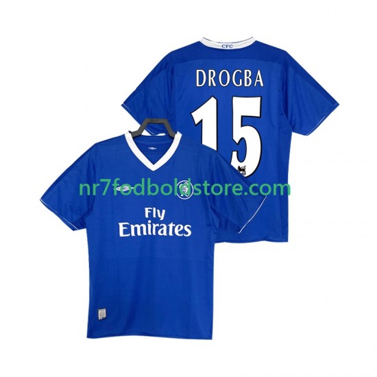 Chelsea Trøje DROGBA 15 2003 2005 Retro Mænd Hjemmebane Fodboldsæt Kortærmet