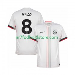 Chelsea Trøje Enzo Fernandez 8 Mænd Udebane Fodboldsæt 2025-2026 Kortærmet