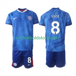Chelsea Trøje Enzo Fernandez 8 Børn Hjemmebane Fodboldsæt 2025-2026 Kortærmet