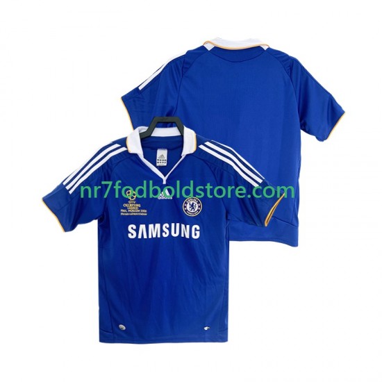 Chelsea Trøje 2007 Retro Mænd Hjemmebane Fodboldsæt 2008 Kortærmet