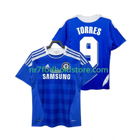Chelsea Trøje Torres 9 2012 Retro Mænd Hjemmebane Fodboldsæt 2011 Kortærmet