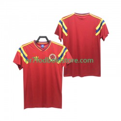 Colombia Trøje 1990 Retro Mænd Udebane Fodboldsæt Kortærmet