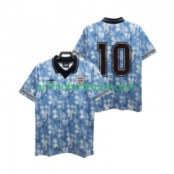 England Trøje 10 1990 Retro Mænd 3. Valg Fodboldsæt Kortærmet