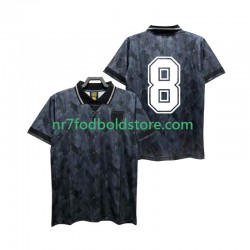 England Trøje 8 1990 Retro Mænd Udebane Fodboldsæt Kortærmet