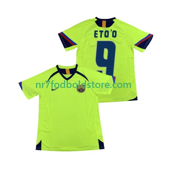 FC Barcelona Trøje ETOO 9 2005 Retro Mænd Udebane Fodboldsæt 2006 Kortærmet