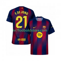 FC Barcelona Trøje Frenkie de Jong 21 Mænd Hjemmebane Fodboldsæt 2025-2026 Kortærmet