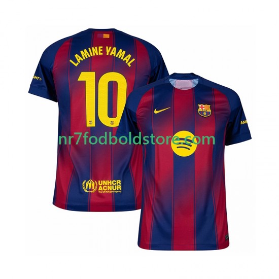 FC Barcelona Trøje Lamine Yamal 10 Mænd Hjemmebane Fodboldsæt 2025-2026 Kortærmet