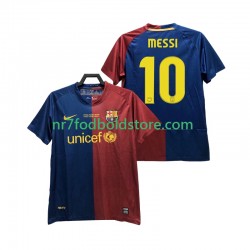 FC Barcelona Trøje Lionel Messi 10 Champions League 2009 Retro Mænd Hjemmebane Fodboldsæt 2008 Kortærmet