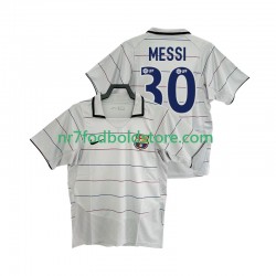 FC Barcelona Trøje Lionel Messi 30 2003 Retro Mænd Udebane Fodboldsæt 2004 Kortærmet