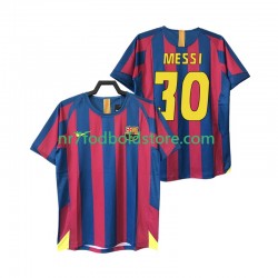 FC Barcelona Trøje Lionel Messi 30 2005 Retro Mænd Hjemmebane Fodboldsæt 2006 Kortærmet