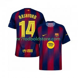 FC Barcelona Trøje Marcus Rashford 14 Champions League Mænd Hjemmebane Fodboldsæt 2025-2026 Kortærmet