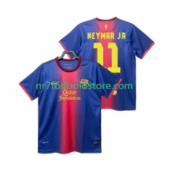 FC Barcelona Trøje Neymar JR 11 2012 2013 Retro Mænd Hjemmebane Fodboldsæt Kortærmet