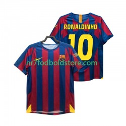 FC Barcelona Trøje RONALDINHO 10 Champions League 2005 Retro Mænd Hjemmebane Fodboldsæt 2006 Kortærmet
