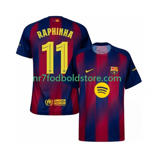 FC Barcelona Trøje Raphinha 11 Champions League Mænd Hjemmebane Fodboldsæt 2025-2026 Kortærmet