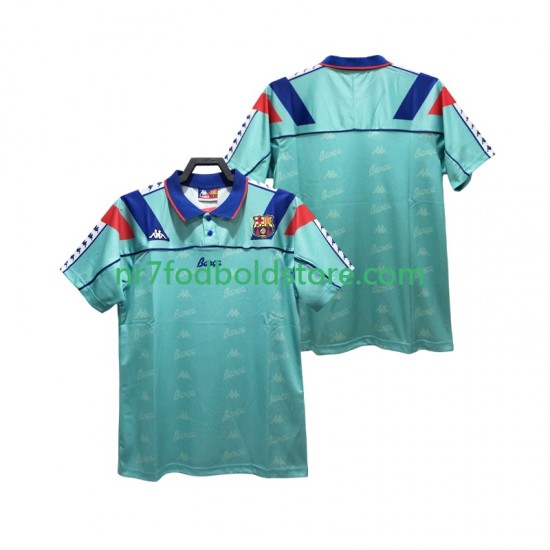FC Barcelona Trøje 1992 1995 Retro Mænd Udebane Fodboldsæt Kortærmet