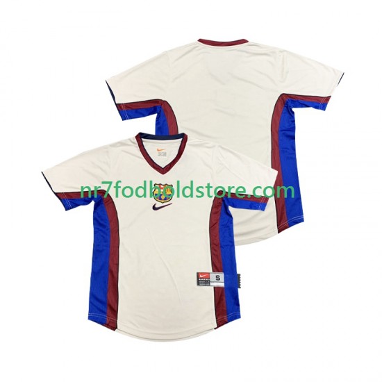 FC Barcelona Trøje Retro Mænd Udebane Fodboldsæt 1998 1999 Kortærmet