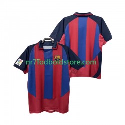 FC Barcelona Trøje 2003 Retro Mænd Hjemmebane Fodboldsæt 2004 Kortærmet