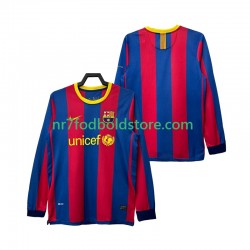 FC Barcelona Trøje Retro Mænd Hjemmebane Fodboldsæt 2011 2010 Langærmet