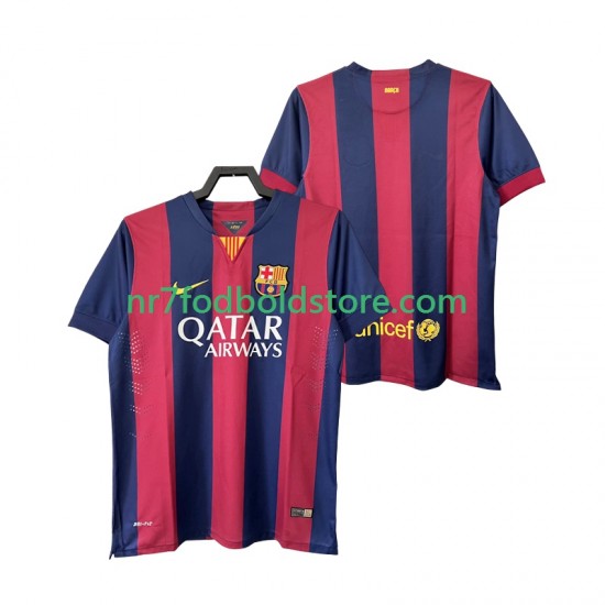 FC Barcelona Trøje 2014 2015 Retro Mænd Hjemmebane Fodboldsæt Kortærmet