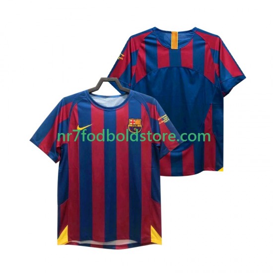 FC Barcelona Trøje Champions League 2005 Retro Mænd Hjemmebane Fodboldsæt 2006 Kortærmet