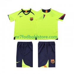FC Barcelona Trøje 2005 Retro Børn Udebane Fodboldsæt 2006 Kortærmet