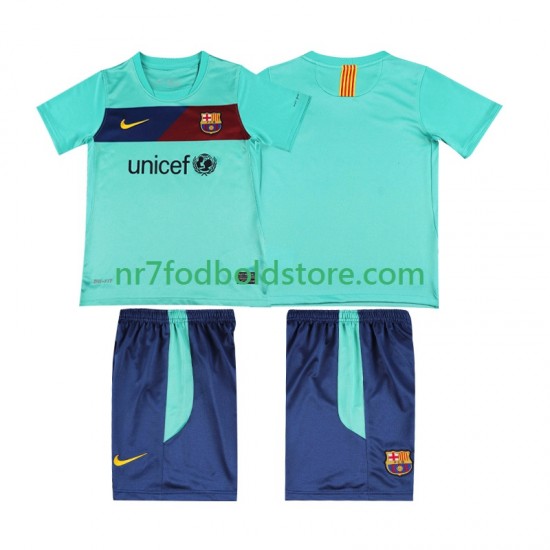 FC Barcelona Trøje Retro Børn Udebane Fodboldsæt 2011 2010 Kortærmet