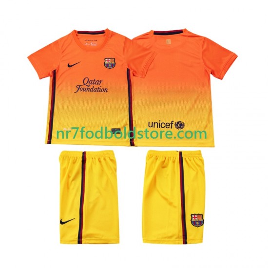 FC Barcelona Trøje 2012 2013 Retro Børn Udebane Fodboldsæt Kortærmet