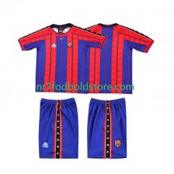 FC Barcelona Trøje 1997 Retro Børn Hjemmebane Fodboldsæt 1998 Kortærmet