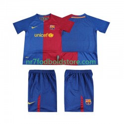 FC Barcelona Trøje 2009 Retro Børn Hjemmebane Fodboldsæt 2008 Kortærmet