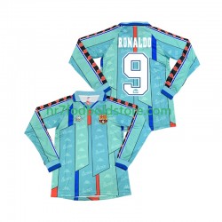 FC Barcelona Trøje Ronaldo 9 1996 1997 Retro Mænd Udebane Fodboldsæt Langærmet