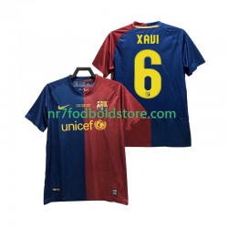 FC Barcelona Trøje XAVI 6 Champions League 2009 Retro Mænd Hjemmebane Fodboldsæt 2008 Kortærmet