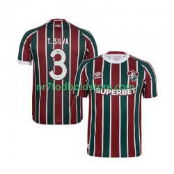 Fluminense Trøje Thiago Silva 3 Mænd Hjemmebane Fodboldsæt 2025-2026 Kortærmet