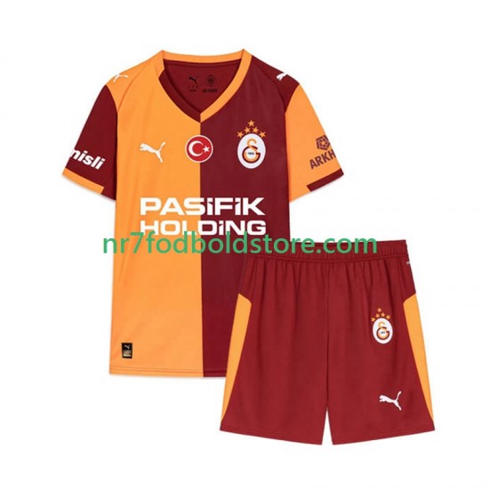 Galatasaray Trøje Børn Hjemmebane Fodboldsæt 2025-2026 Kortærmet