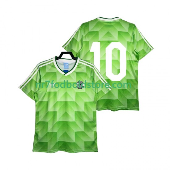Tyskland Trøje 10 1990 Retro Mænd Udebane Fodboldsæt Kortærmet