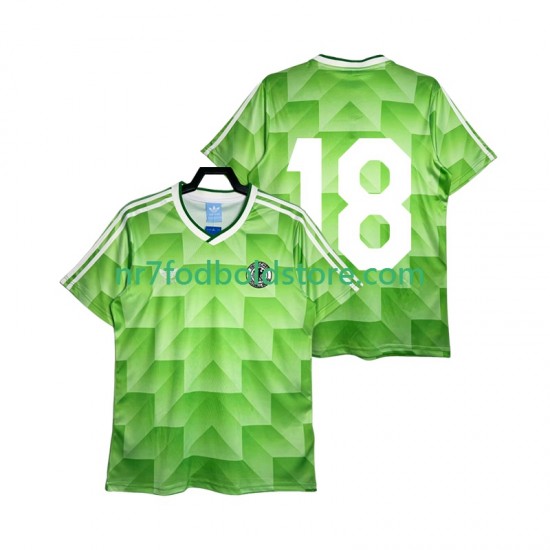 Tyskland Trøje 18 1990 Retro Mænd Udebane Fodboldsæt Kortærmet