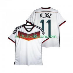 Tyskland Trøje Klose 11 2014 Retro Mænd Hjemmebane Fodboldsæt Kortærmet