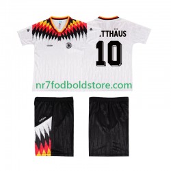 Tyskland Trøje MATTHAUS 10 Retro Børn Hjemmebane Fodboldsæt 1994 Kortærmet