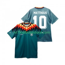 Tyskland Trøje MATTHAUS 10 Retro Mænd Udebane Fodboldsæt 1994 Kortærmet