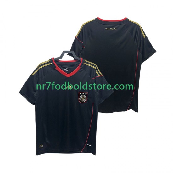 Tyskland Trøje Retro Mænd Udebane Fodboldsæt 2010 Kortærmet
