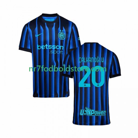 Inter Milan Trøje Hakan Calhanoglu 20 Mænd Hjemmebane Fodboldsæt 2025-2026 Kortærmet