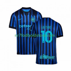 Inter Milan Trøje Lautaro Martinez 10 Mænd Hjemmebane Fodboldsæt 2025-2026 Kortærmet