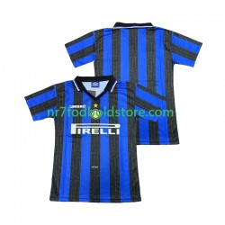 Inter Milan Trøje 1997 Retro Mænd Hjemmebane Fodboldsæt 1998 Kortærmet